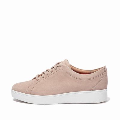 Fitflop Women's RALLY Suede Sneakers - Beige, SF0623415